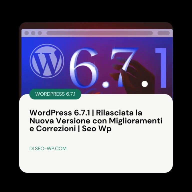 wordpress 6.7.1 foto in evidenza