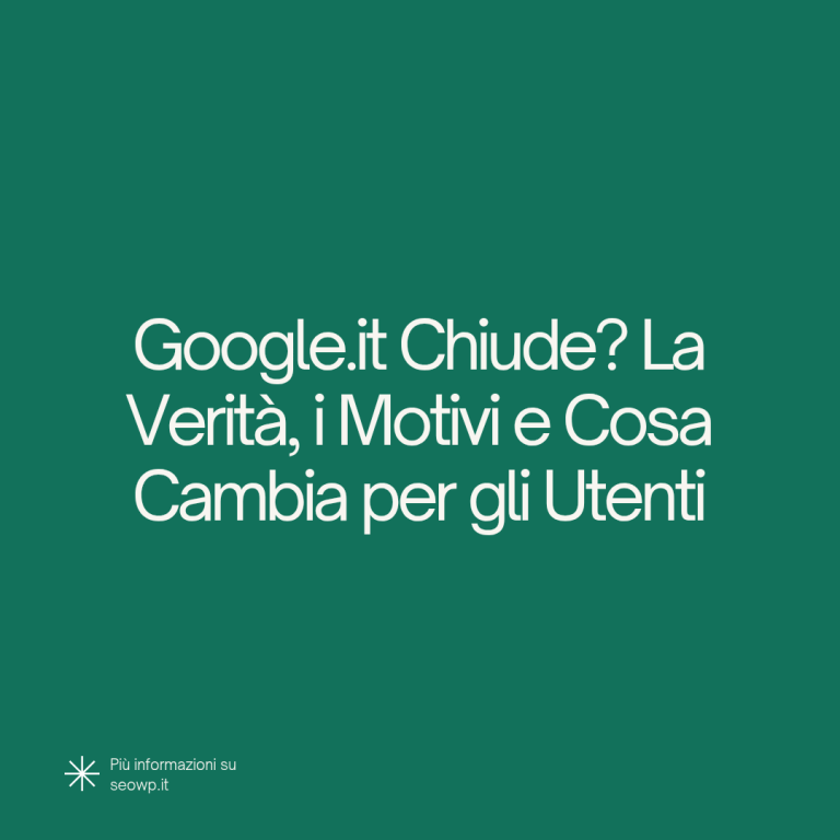 Perchè google italia chiude? grafica che mostra quali potrebbero essere i motivi.